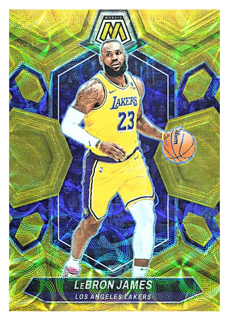 2023-24 Panini Mosaic Base Set LeBron James #92 card