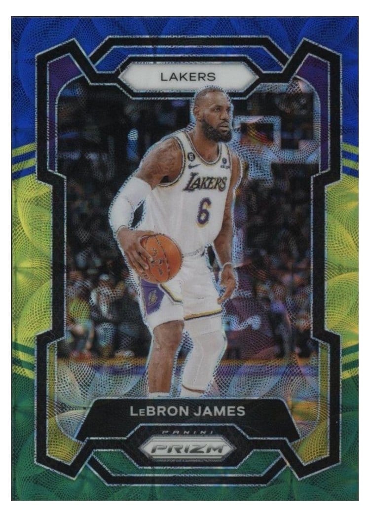 2023-24 Panini Prizm Base Set LeBron James #63 card