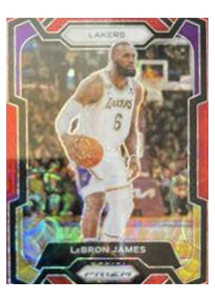 2023-24 Panini Prizm Base Set LeBron James #63 card