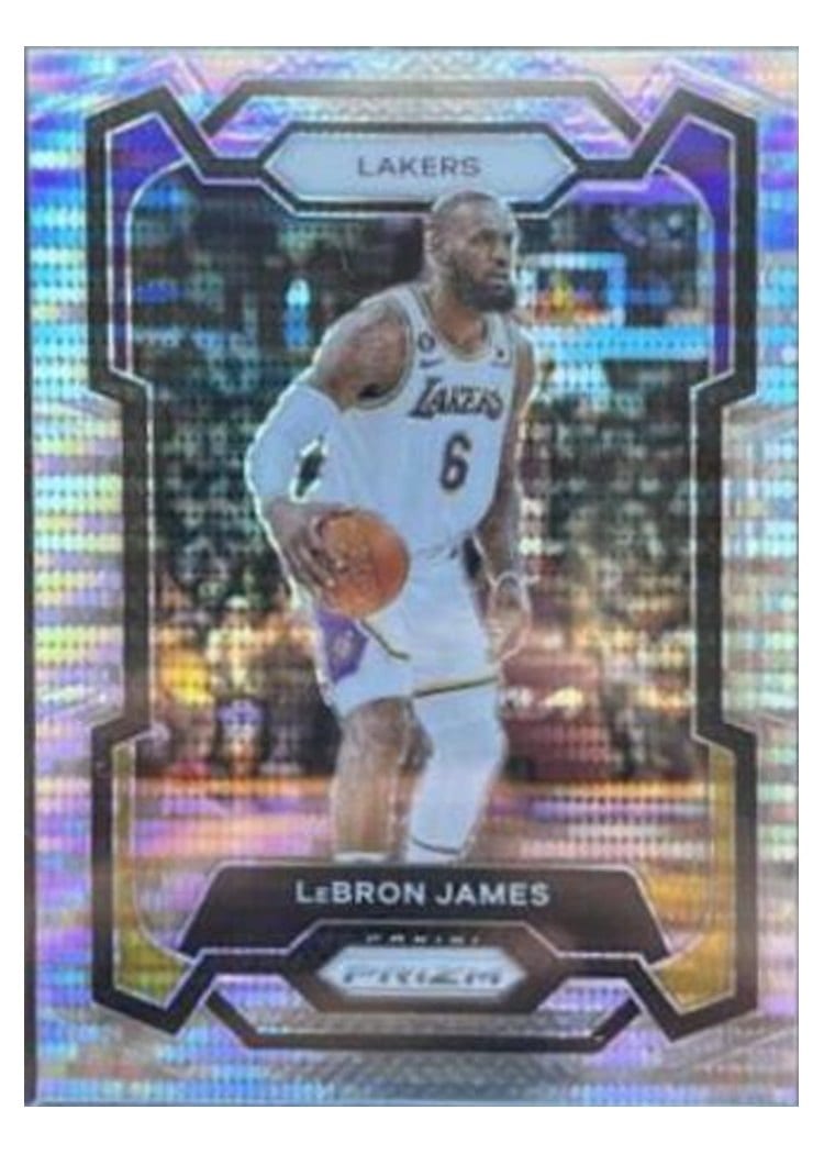 2023-24 Panini Prizm Base Set LeBron James #63 card