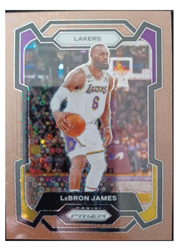 2023-24 Panini Prizm Base Set LeBron James #63 card