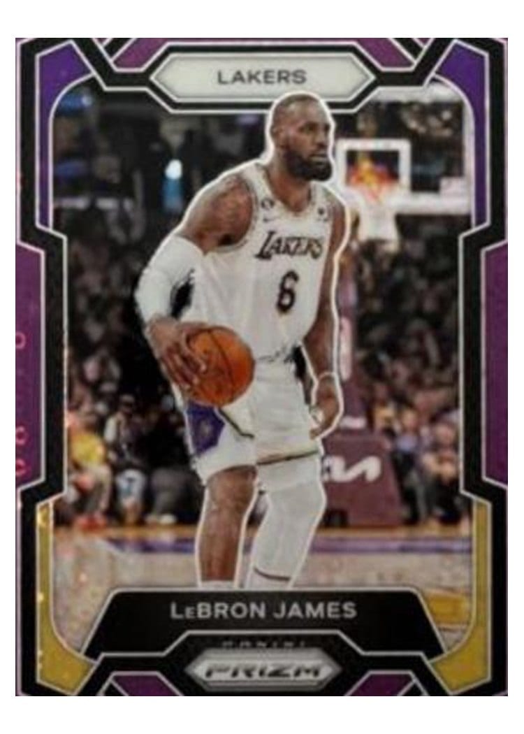 2023-24 Panini Prizm Base Set LeBron James #63 card
