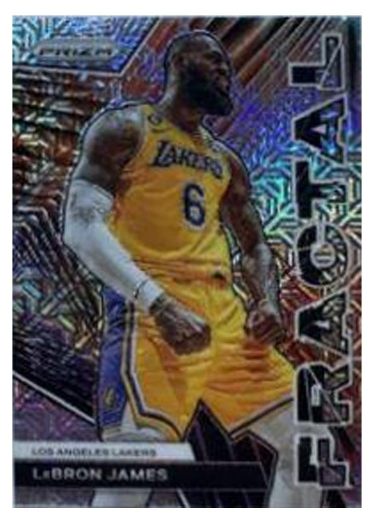 2023-24 Panini Prizm Base Set LeBron James #63 card