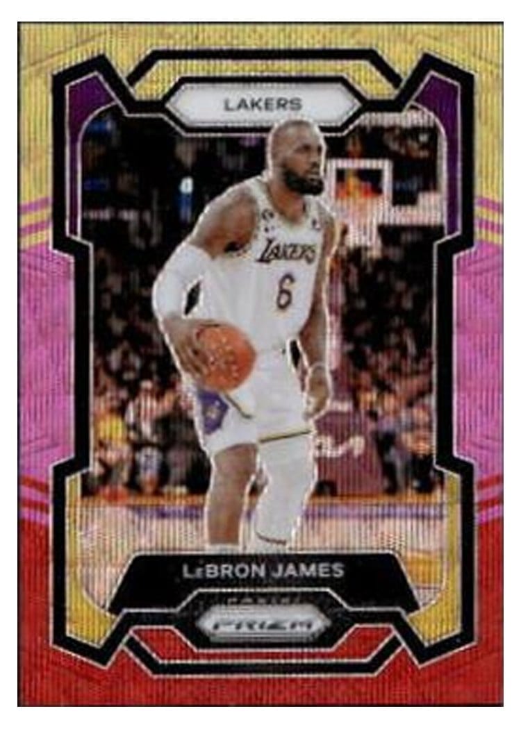 2023-24 Panini Prizm Base Set LeBron James #63 card
