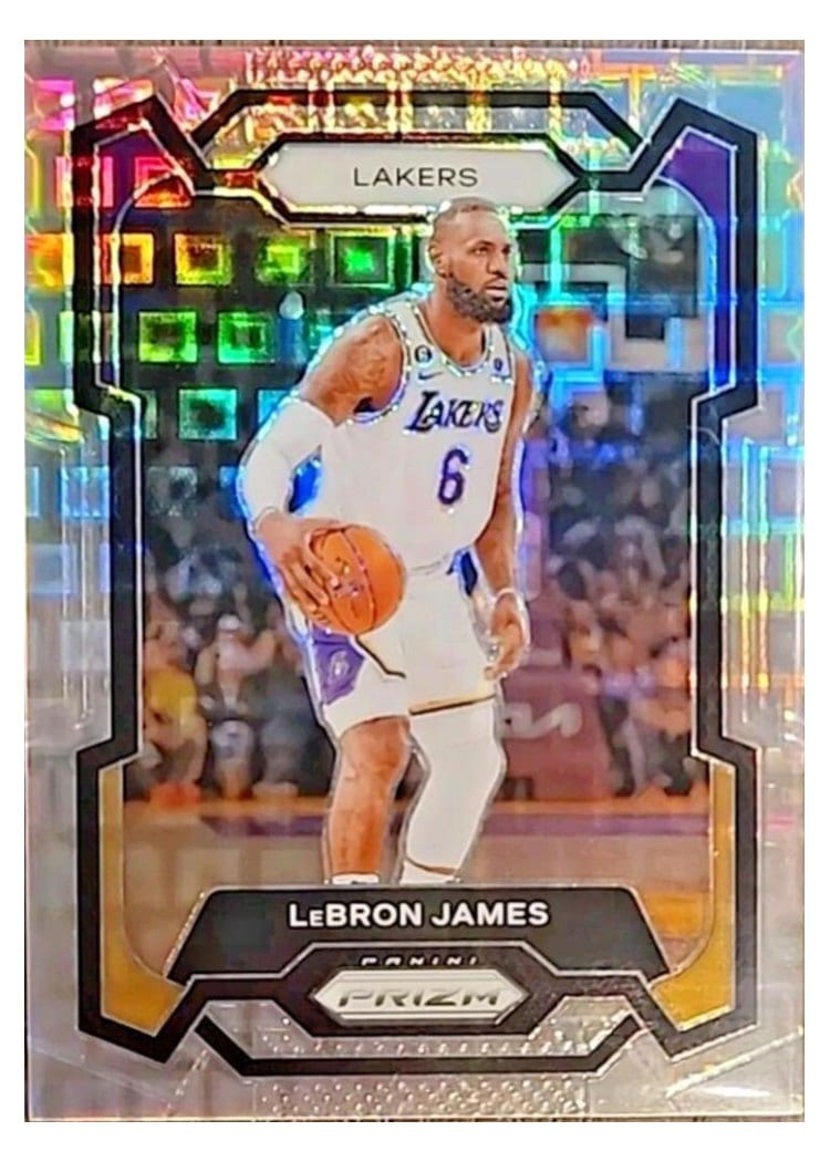 2023-24 Panini Prizm Base Set LeBron James #63 card