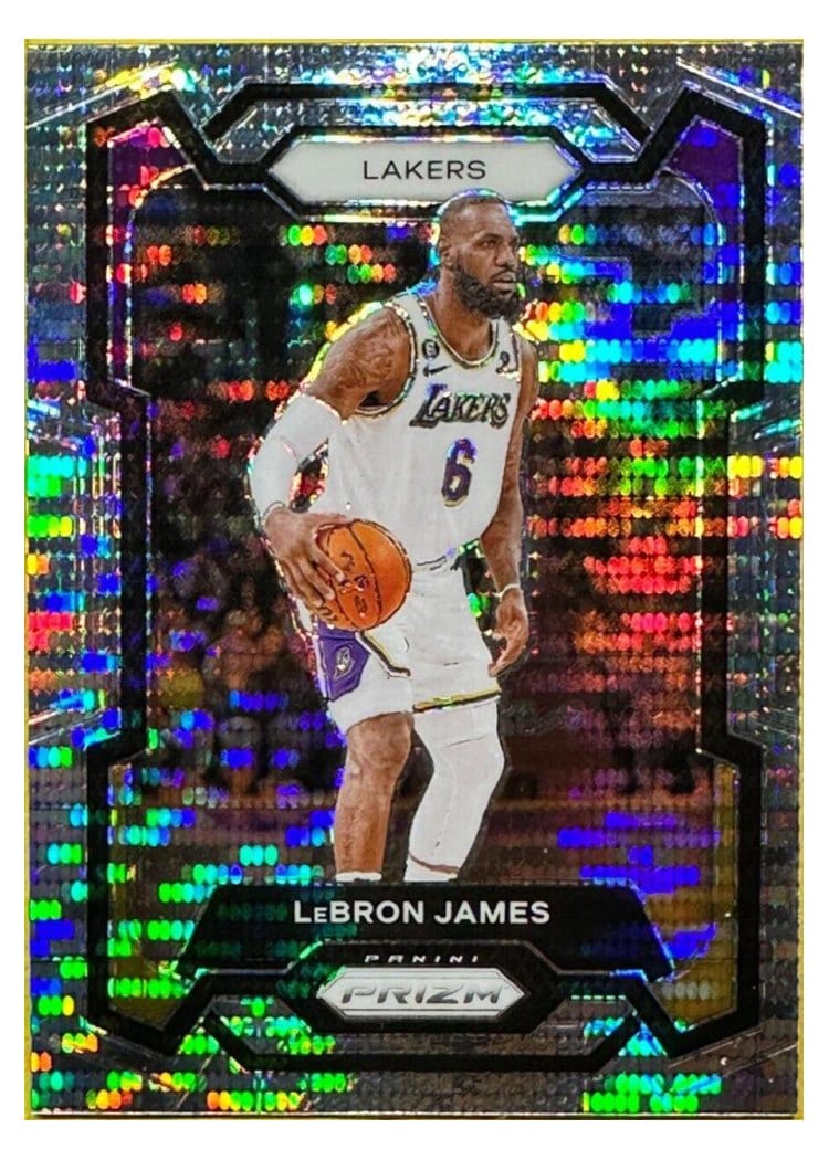 2023-24 Panini Prizm Base Set LeBron James #63 card