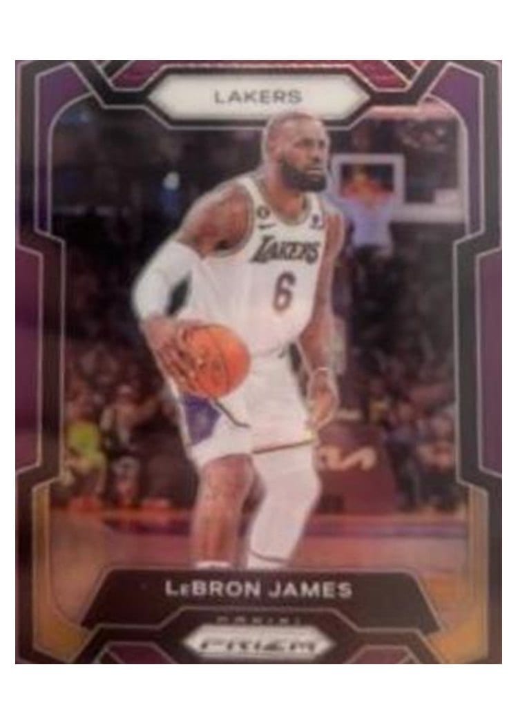 2023-24 Panini Prizm Base Set LeBron James #63 card