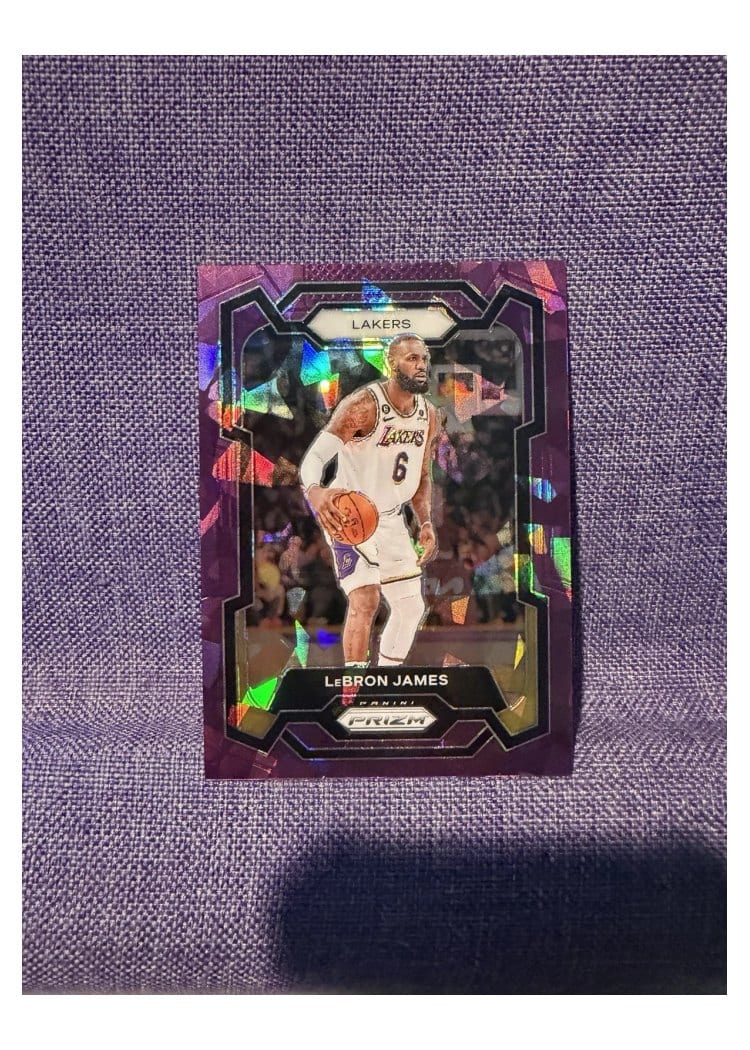 2023-24 Panini Prizm Base Set LeBron James #63 card
