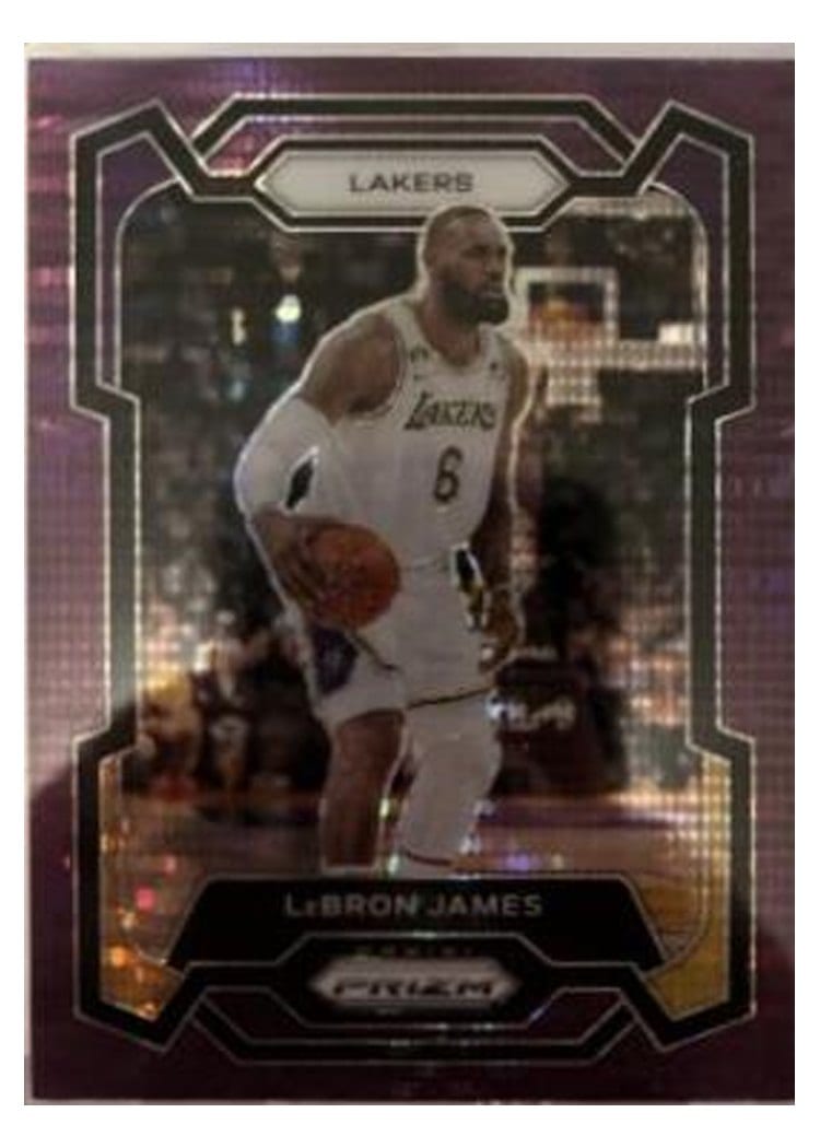 2023-24 Panini Prizm Base Set LeBron James #63 card