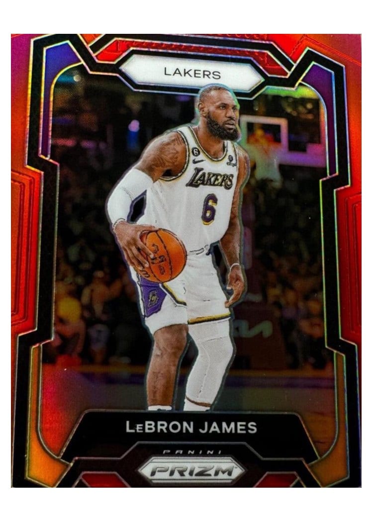2023-24 Panini Prizm Base Set LeBron James #63 card