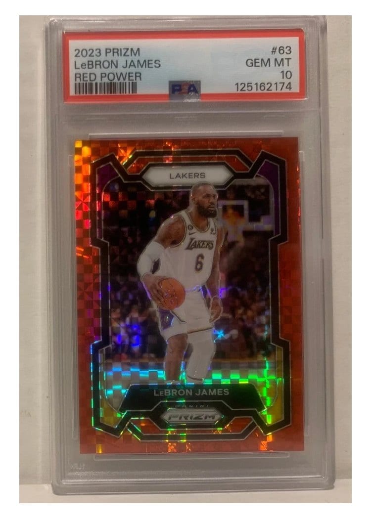 2023-24 Panini Prizm Base Set LeBron James #63 card
