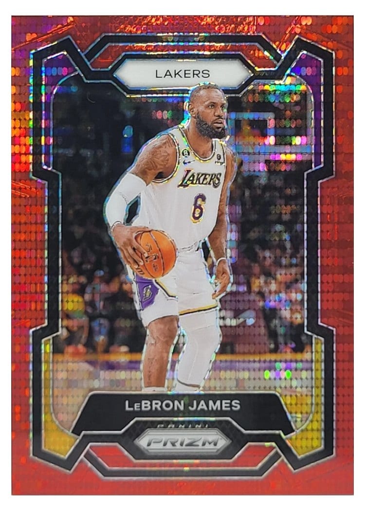 2023-24 Panini Prizm Base Set LeBron James #63 card