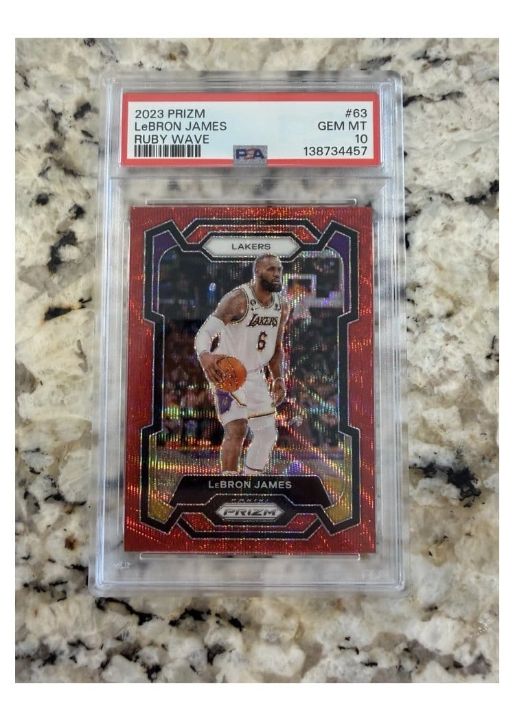 2023-24 Panini Prizm Base Set LeBron James #63 card