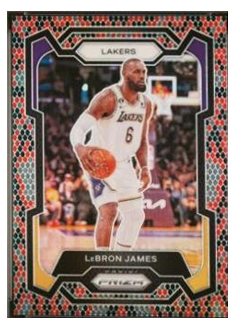 2023-24 Panini Prizm Base Set LeBron James #63 card