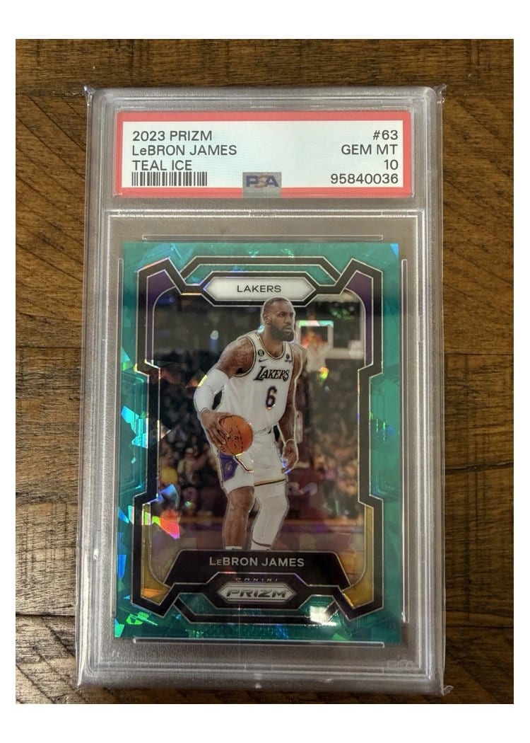 2023-24 Panini Prizm Base Set LeBron James #63 card