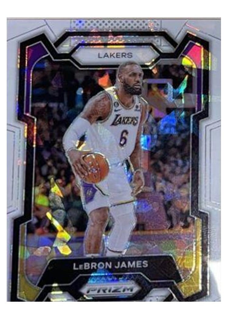 2023-24 Panini Prizm Base Set LeBron James #63 card