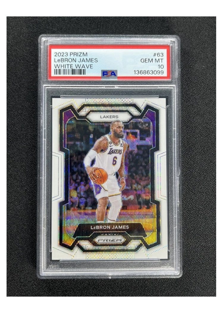 2023-24 Panini Prizm Base Set LeBron James #63 card