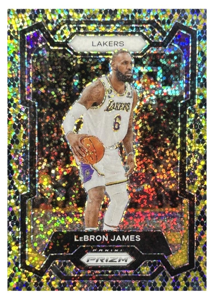 2023-24 Panini Prizm Base Set LeBron James #63 card