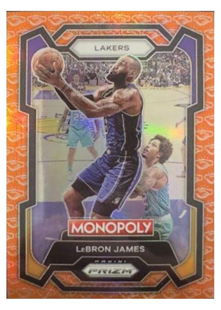 2023-24 Panini Prizm Monopoly Base Set LeBron James #40 card