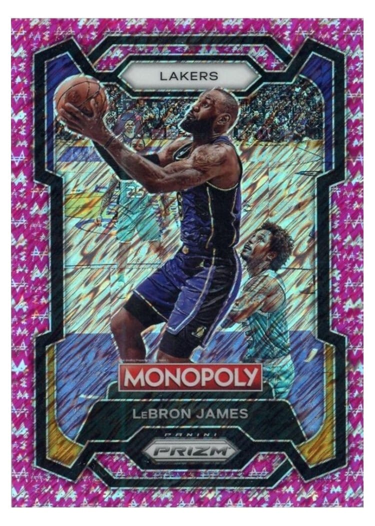 2023-24 Panini Prizm Monopoly Base Set LeBron James #40 card