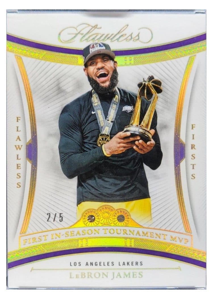 2024-25 Panini Flawless Base Gems LeBron James #147 card