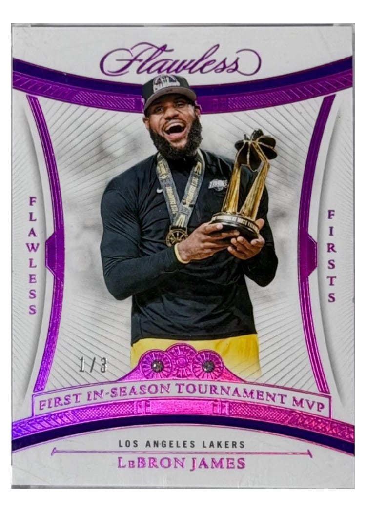 2024-25 Panini Flawless Base Gems LeBron James #147 card