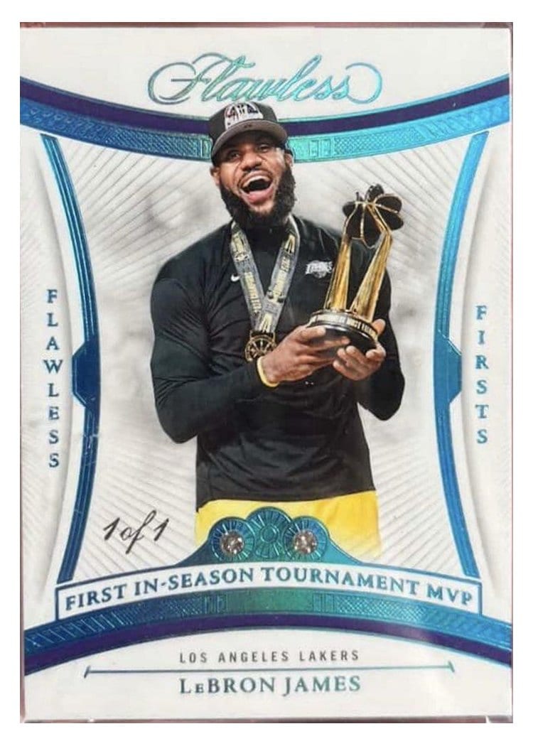 2024-25 Panini Flawless Base Gems LeBron James #147 card