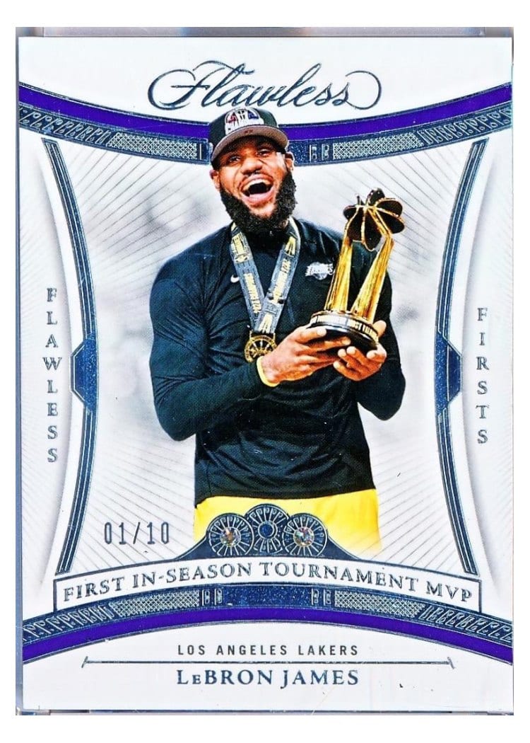 2024-25 Panini Flawless Base Gems LeBron James #147 card