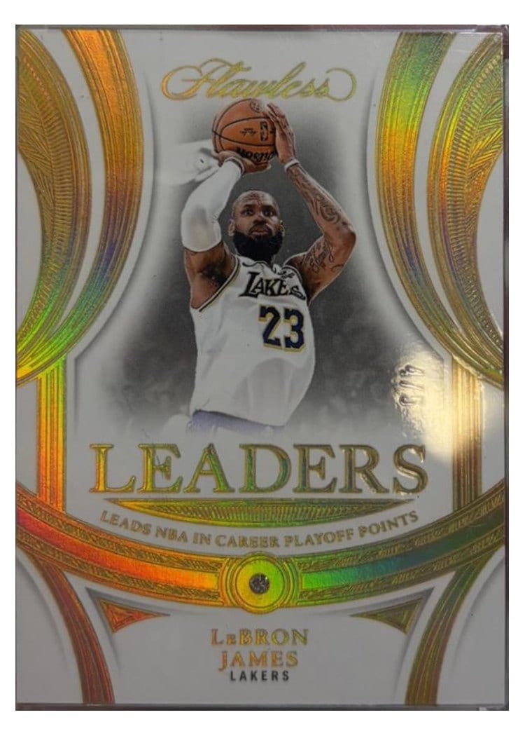 2024-25 Panini Flawless Base Gems LeBron James #156 card