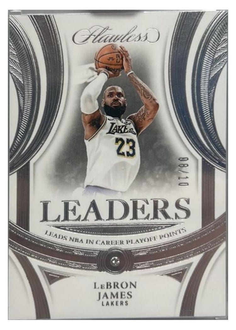 2024-25 Panini Flawless Base Gems LeBron James #156 card