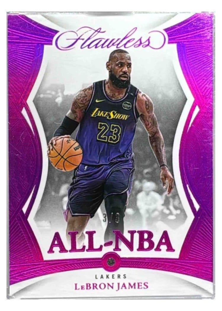 2024-25 Panini Flawless Base Gems LeBron James #192 card