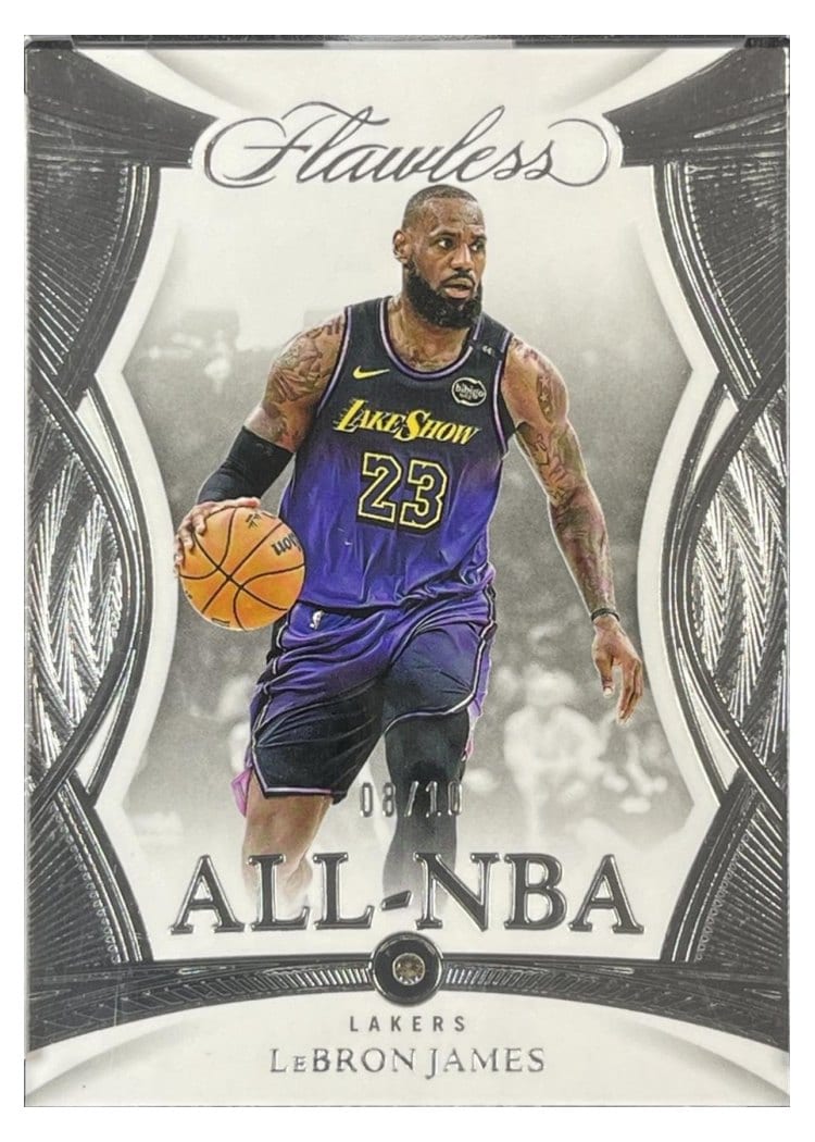 2024-25 Panini Flawless Base Gems LeBron James #192 card