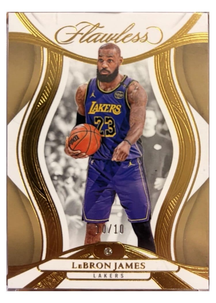 2024-25 Panini Flawless Base Gems LeBron James #39 card