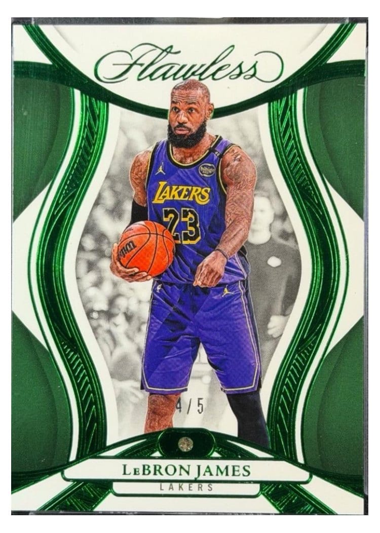 2024-25 Panini Flawless Base Gems LeBron James #39 card