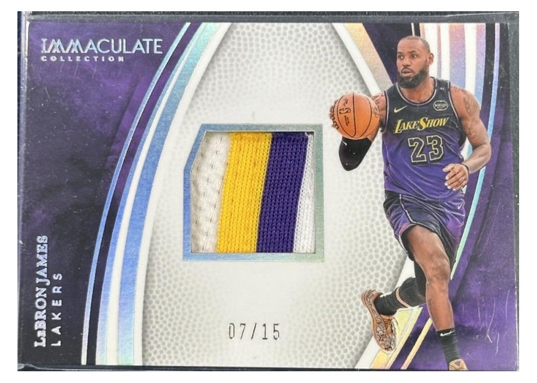 2024-25 Panini Immaculate Collection Immaculate Veteran Memorabilia International Set LeBron James #1 card