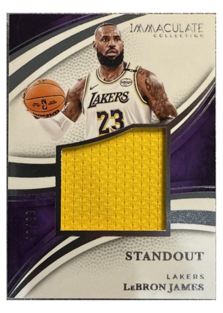 2024-25 Panini Immaculate Collection Standout Memorabilia Set LeBron James #5 card