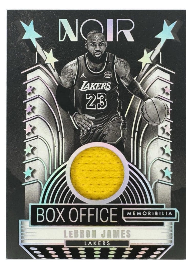 2024-25 Panini Noir Box Office Memorabilia Set LeBron James #5 card