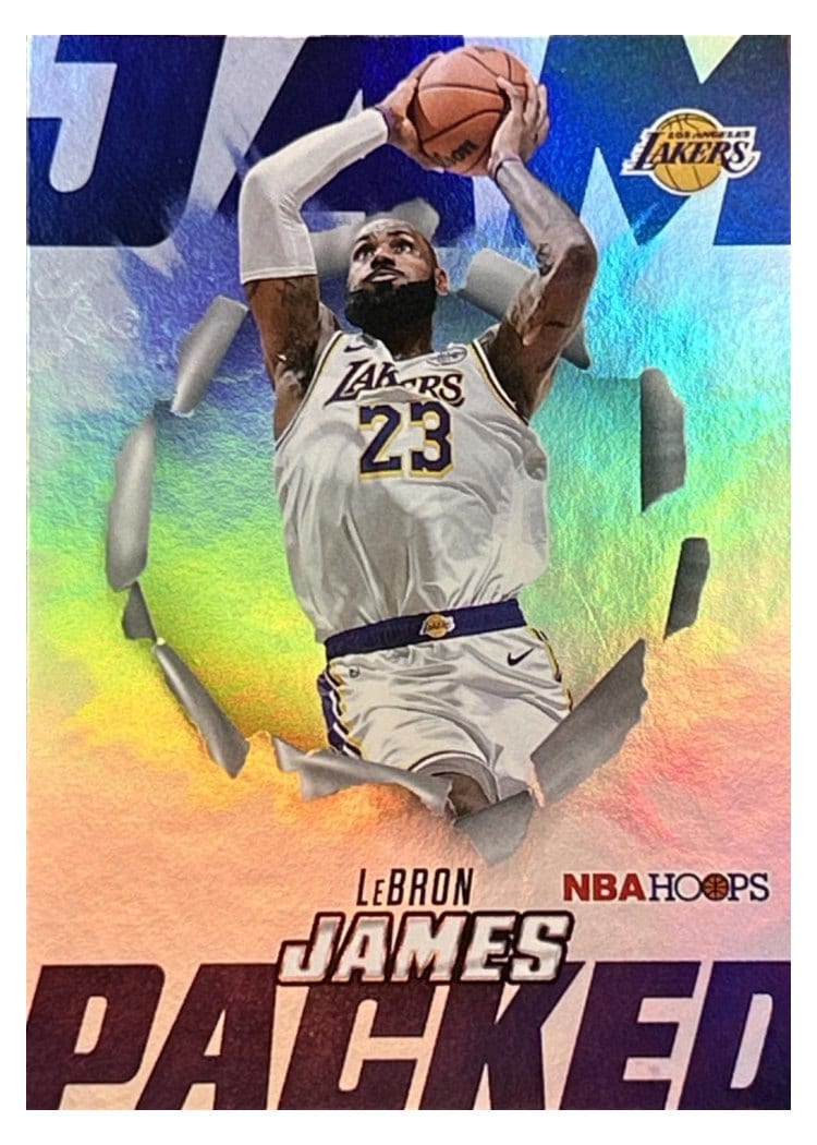 2025-26 NBA Hoops Jam Packed LeBron James #JP-4 card
