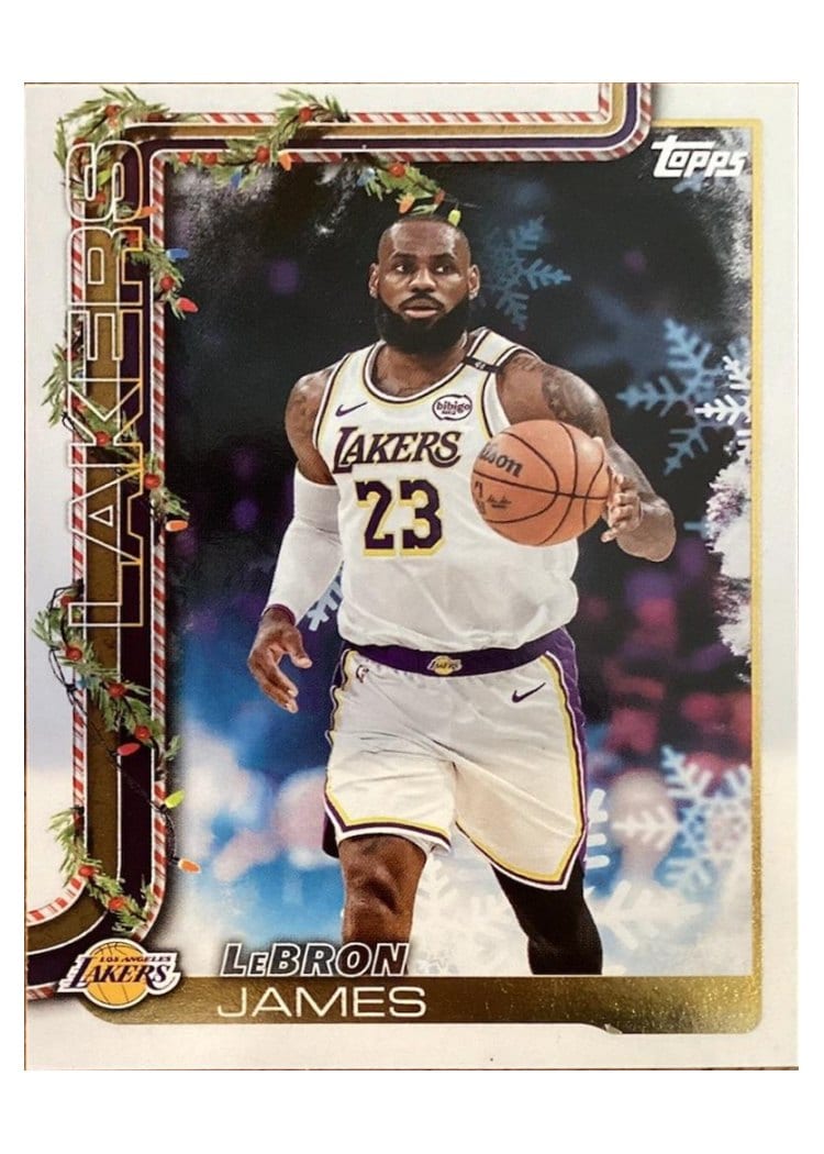 2025-26 Topps Holiday SSP Back Variations LeBron James #SSB-LBJ card