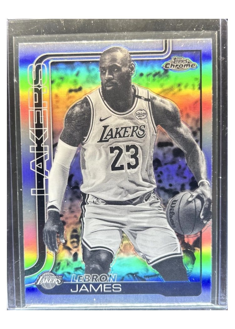 2025 Topps Chrome LeBron James #127 card