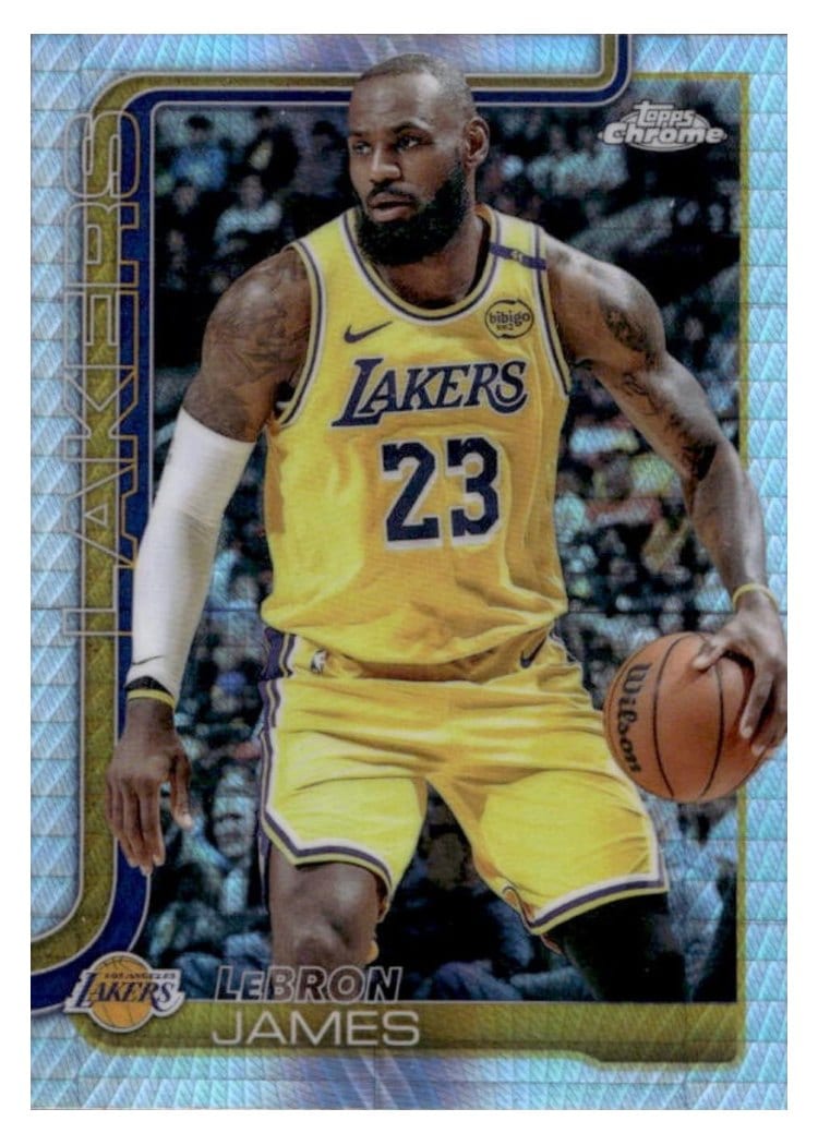 2025 Topps Chrome LeBron James #127 card