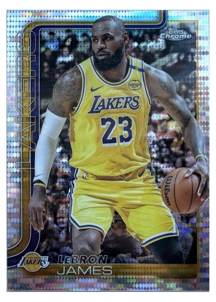 2025 Topps Chrome LeBron James #127 card