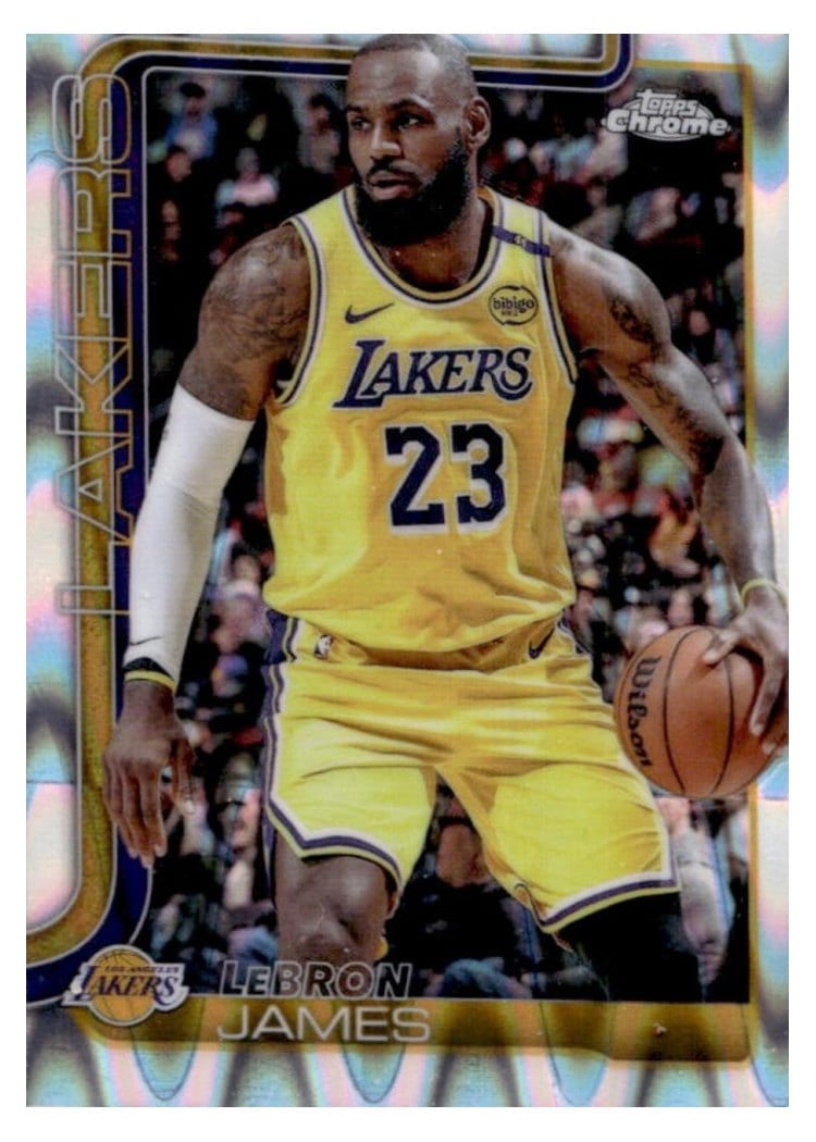 2025 Topps Chrome LeBron James #127 card