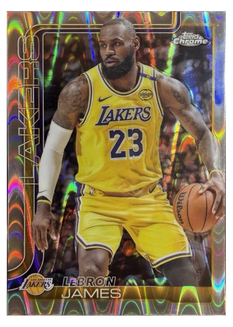 2025 Topps Chrome LeBron James #127 card