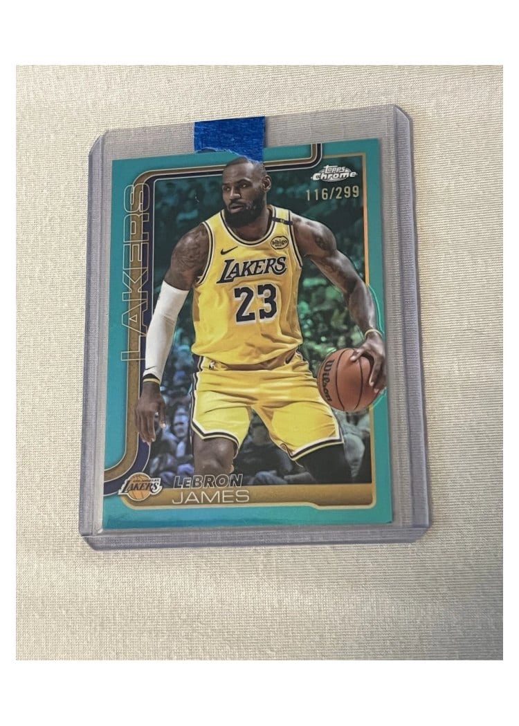2025 Topps Chrome LeBron James #127 card