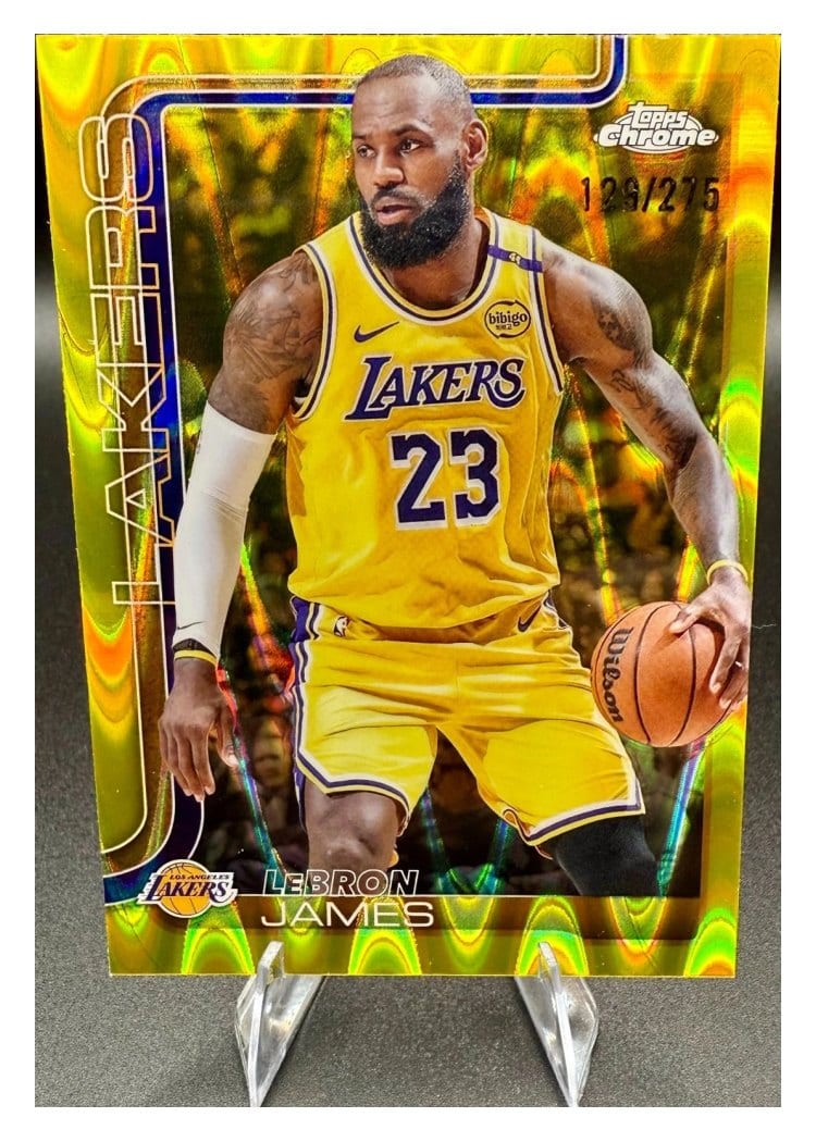 2025 Topps Chrome LeBron James #127 card