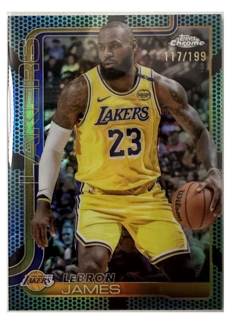 2025 Topps Chrome LeBron James #127 card