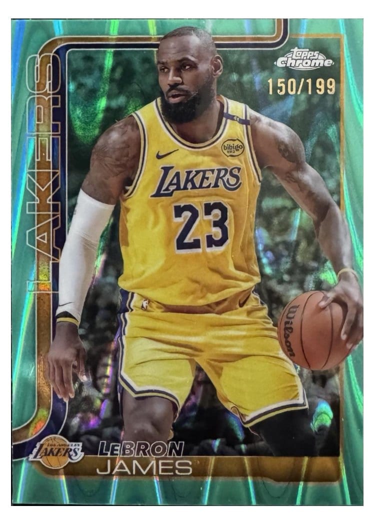 2025 Topps Chrome LeBron James #127 card