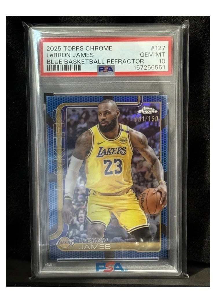 2025 Topps Chrome LeBron James #127 card
