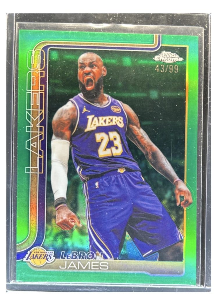 2025 Topps Chrome LeBron James #127 card